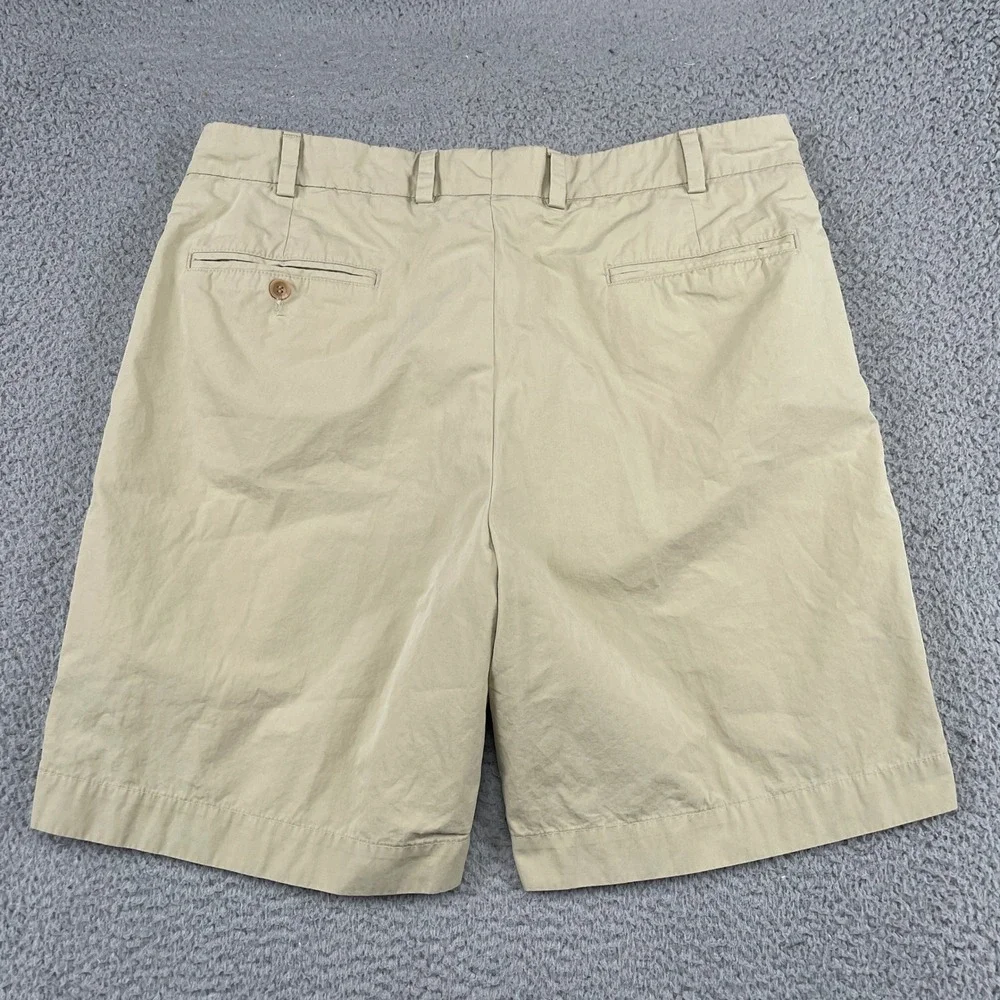 Bills Khakis Shorts Mens 36 Tan Chino Flat Front 100% Cotton Made in USA Casual